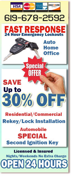 24 Hour Professional Locksmith San Diego